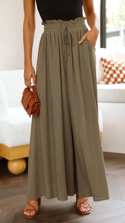 Wijde Pijpen Damesbroek met Chic Silhouet – Liana