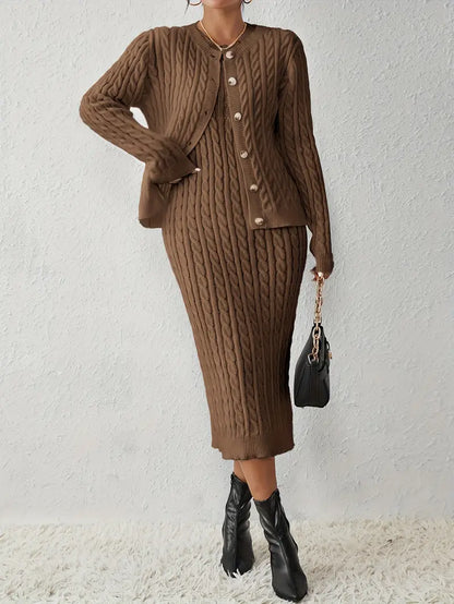 Stijlvolle 2-delige dames cardigan set – Olivia