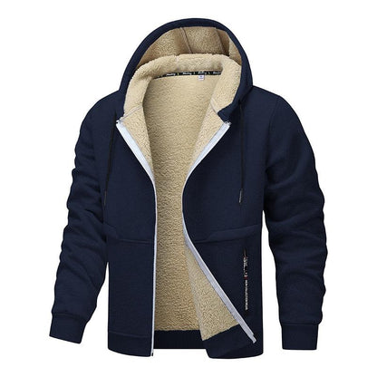 Warme fleece gevoerde hoodie voor heren – Ruben