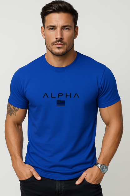Casual katoenen T-shirt met ronde hals voor heren – Simon