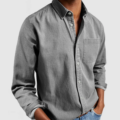 Casual Effen Oxford Overhemd voor Heren – Lucas