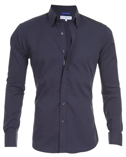 Stijlvolle Zipper Shirt Met Knoopjes Voor Heren - Bjorn