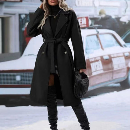 Warme Trenchcoat Voor Wintermode Dames - Sophie