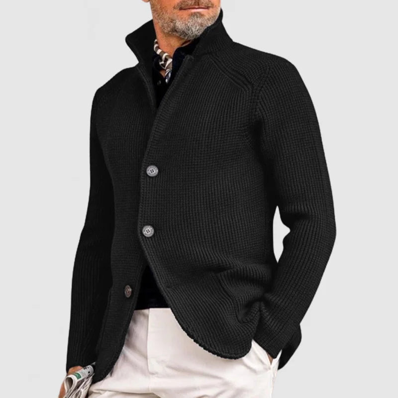 Heren cardigan met knopen in klassiek design – Marvone