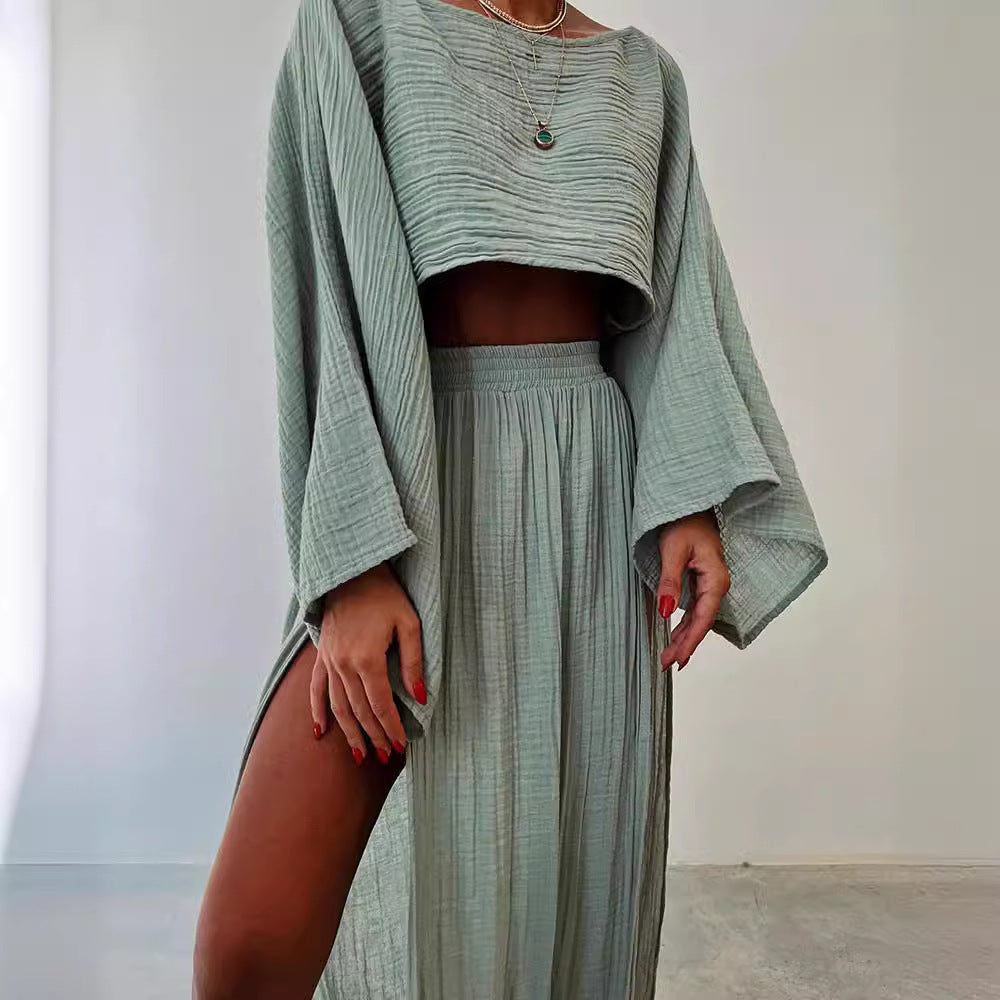 Linnen dames set met luchtige pasvorm en stijl – Solenya