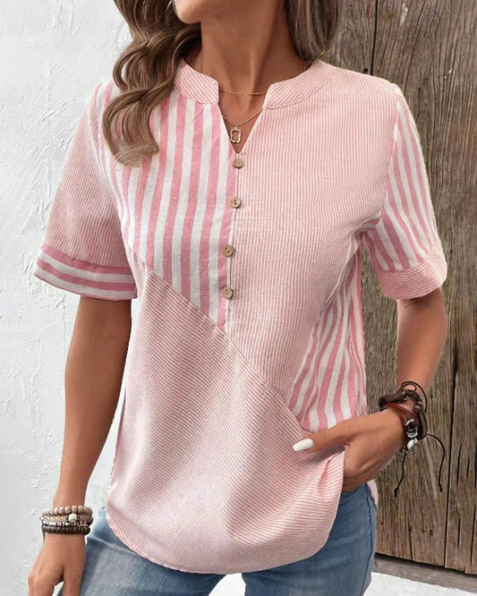 Luchtige Gestreepte Blouse voor Warme Dagen – Lilly