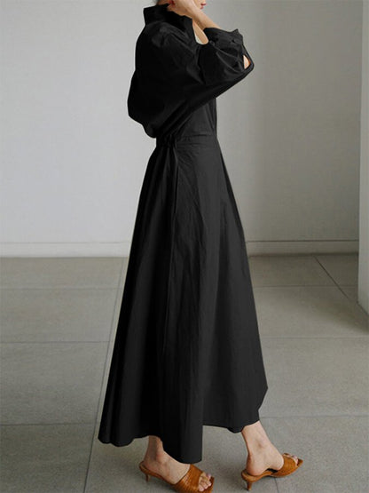 Dames Lange Jurk Ademend Elegant Comfort Tijdloos – Melina