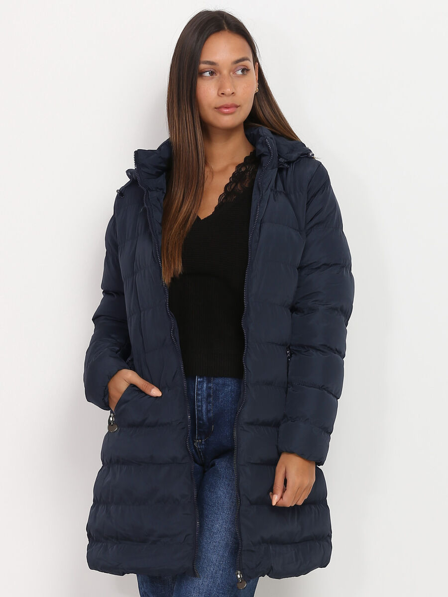 Warme winterjas met capuchon voor dames – Lisa