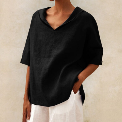 Casual Loose-Fit Blouse voor Dagelijks Comfort – EllaNova
