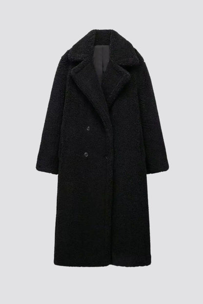 Lange Teddyjas voor Dames met Faux Fur Look – Solenne
