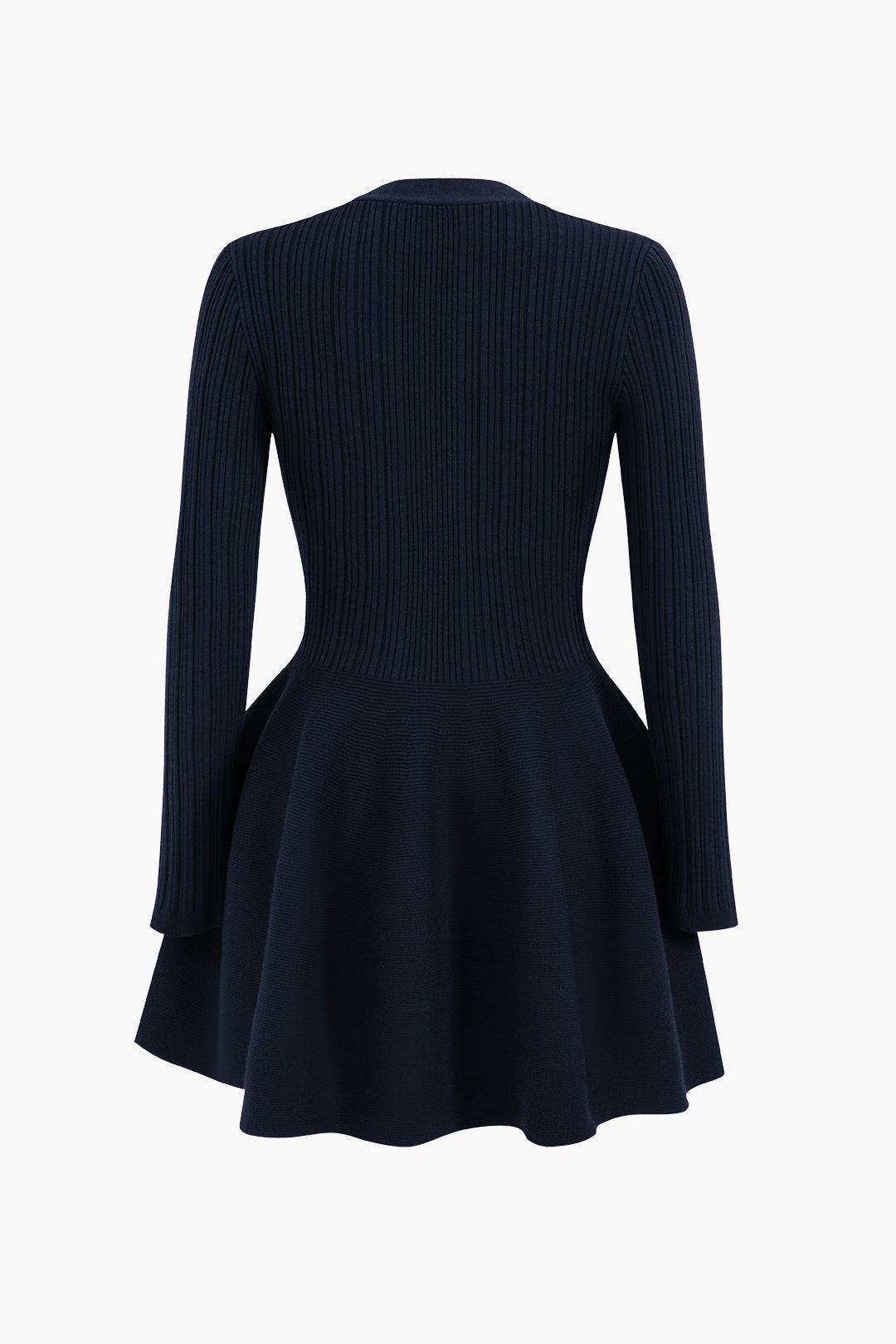 Stijlvolle V-hals jurk met puff zoom – Olivia
