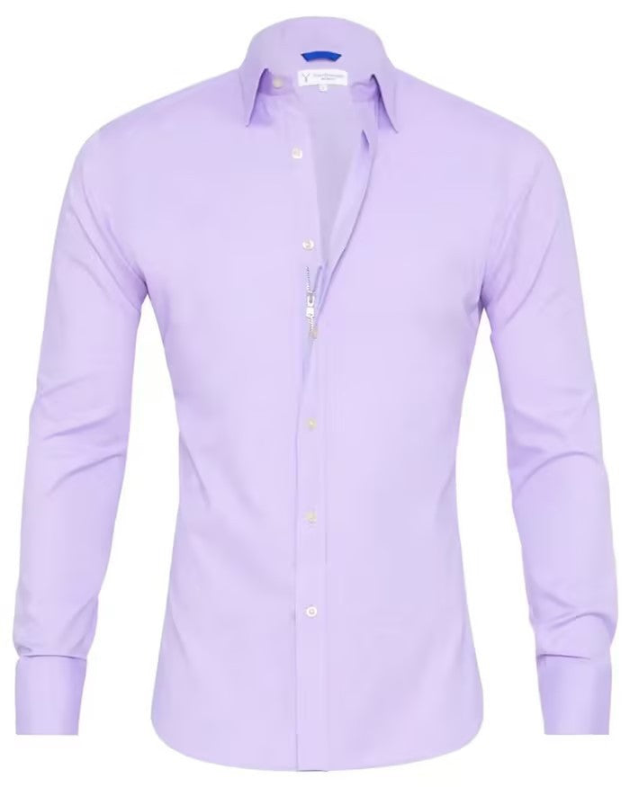 Stijlvolle Zipper Shirt Met Knoopjes Voor Heren - Bjorn