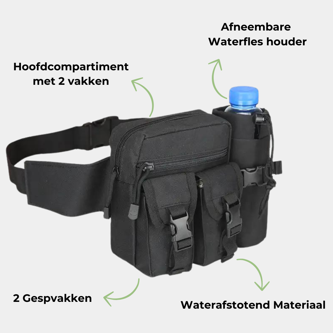 Waterafstotende Heuptas voor Outdoor Avonturen – TravelBuddy