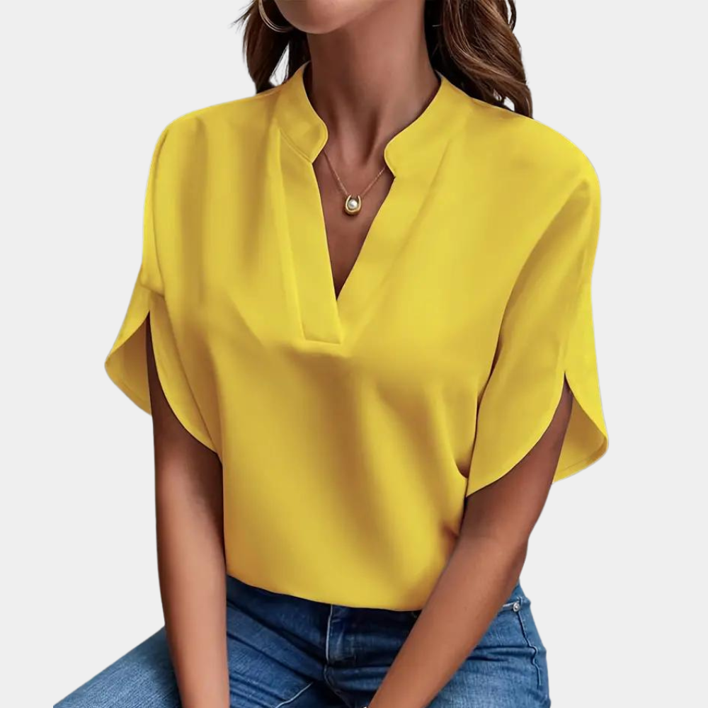 Comfortabele Blouse Met Korte Mouwen – Emma