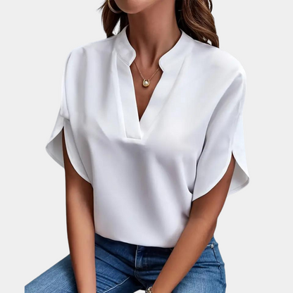 Comfortabele Blouse Met Korte Mouwen – Emma