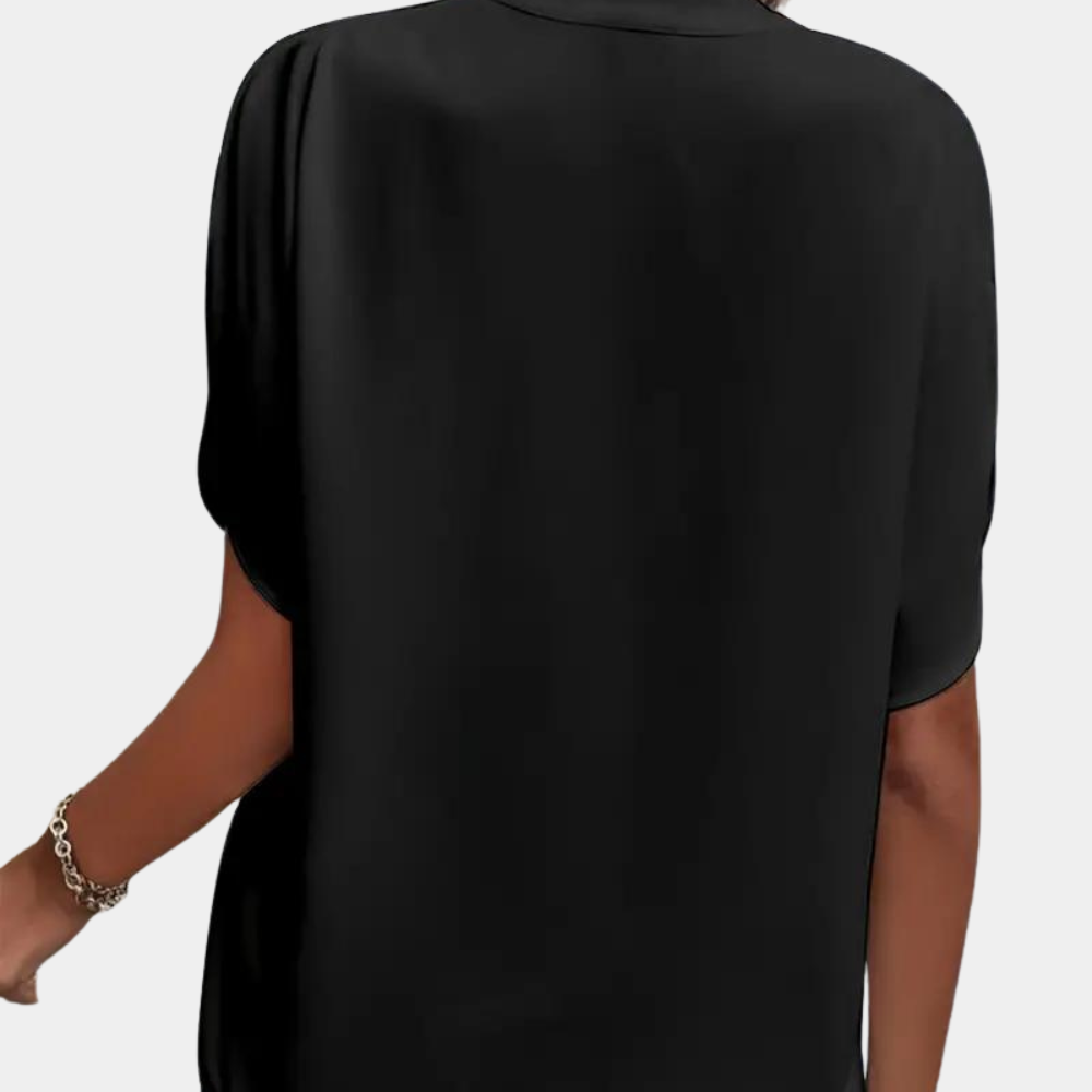 Comfortabele Blouse Met Korte Mouwen – Emma