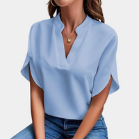 Comfortabele Blouse Met Korte Mouwen – Emma