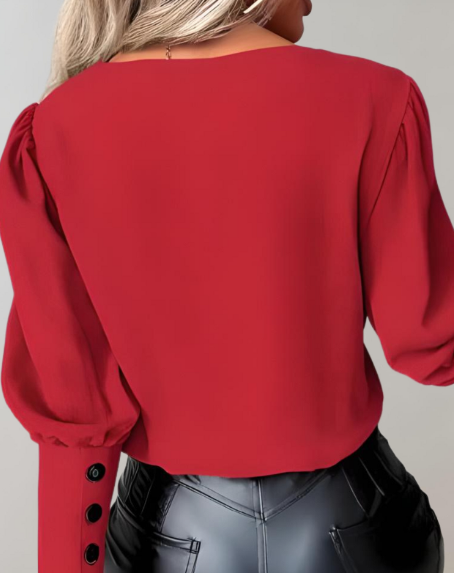 Trendy Longsleeve Top met V-Hals voor Dames – Sophie