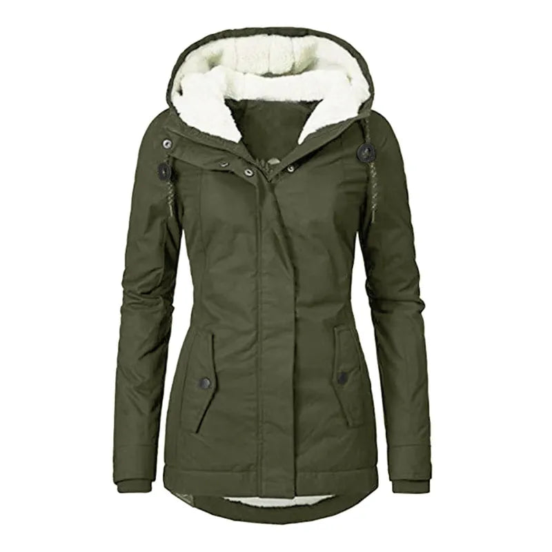 Warme Gewatteerde Winterjas voor Stijl en Bescherming – Sara