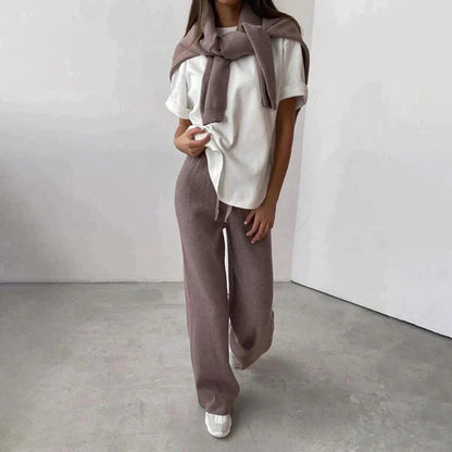 Luxe cashmere dames set met turtleneck – Amara