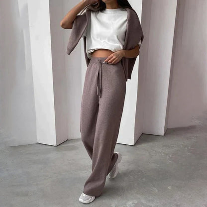 Luxe cashmere dames set met turtleneck – Amara