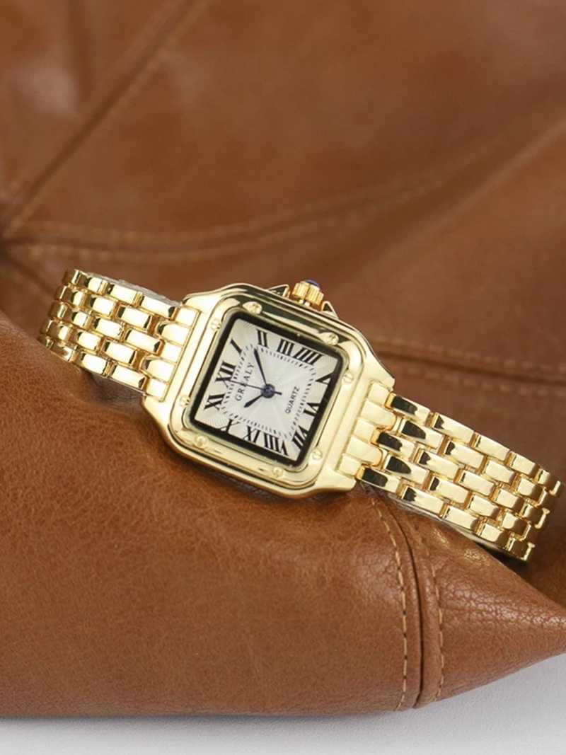 Vierkant Horloge Dames Vintage Quartz - Elise