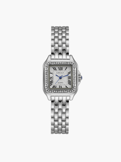 Vierkant Horloge Dames Vintage Quartz - Elise