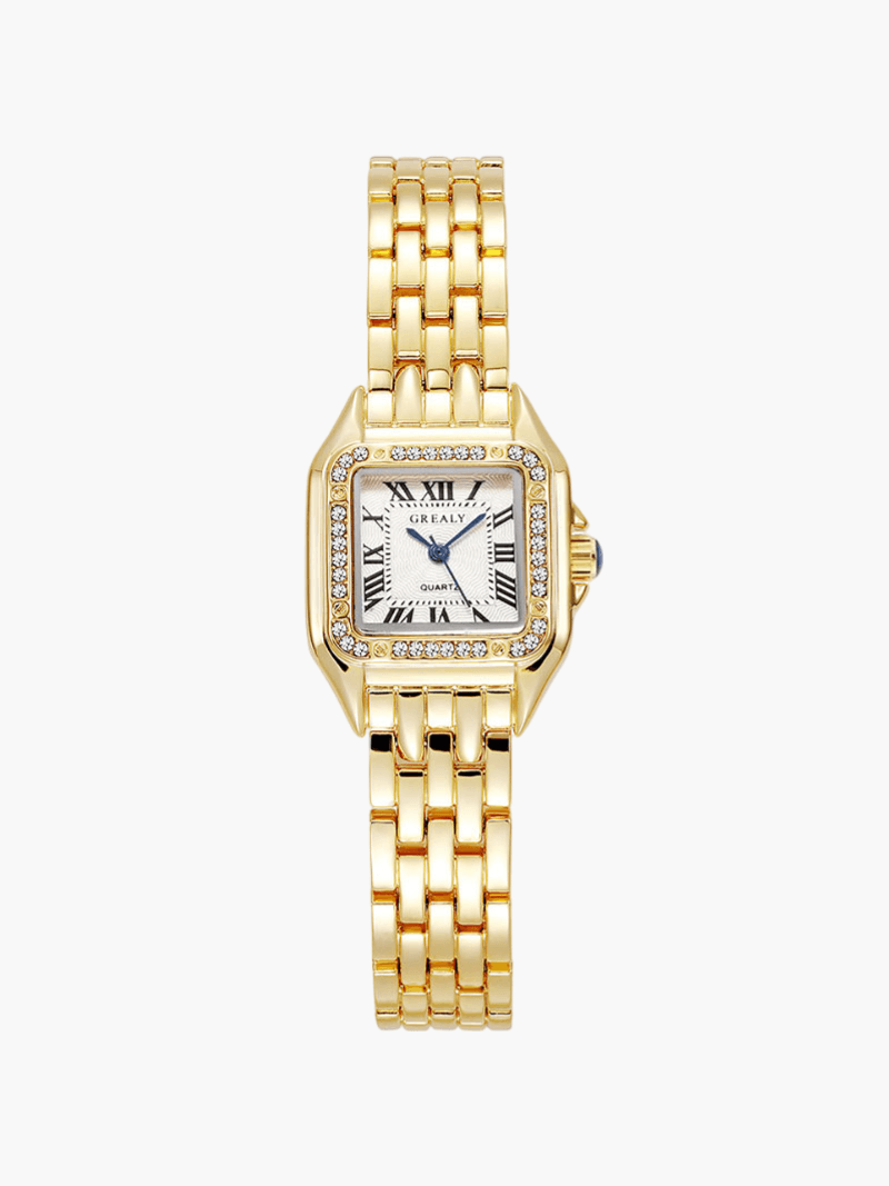 Vierkant Horloge Dames Vintage Quartz - Elise