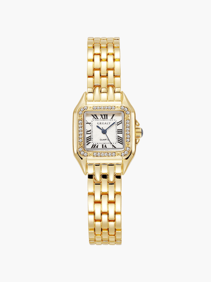 Vierkant Horloge Dames Vintage Quartz - Elise