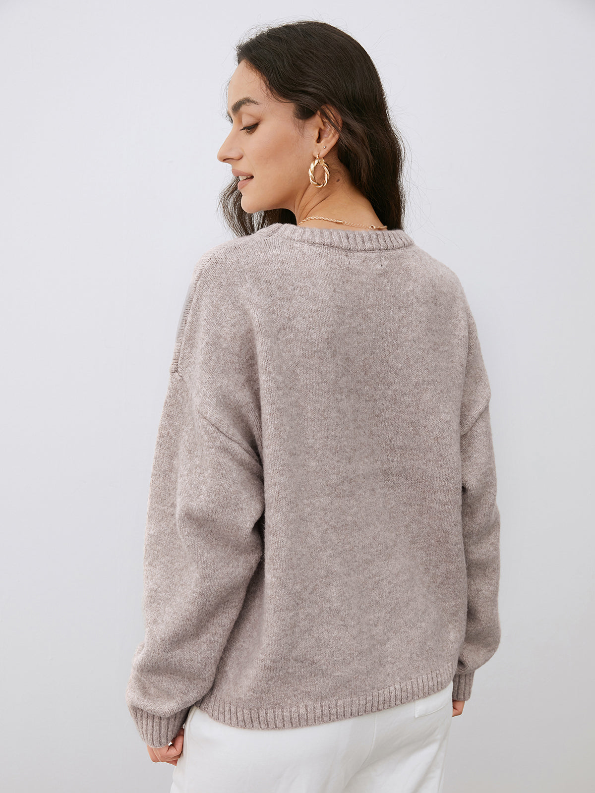 Warme gebreide sweater voor herfst en winter – Sophie