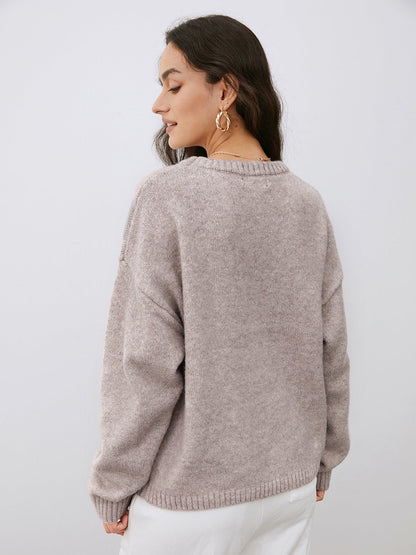 Warme gebreide sweater voor herfst en winter – Sophie