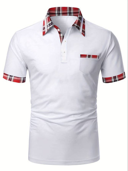 Polo Korte Mouw Color Block Heren – Levi