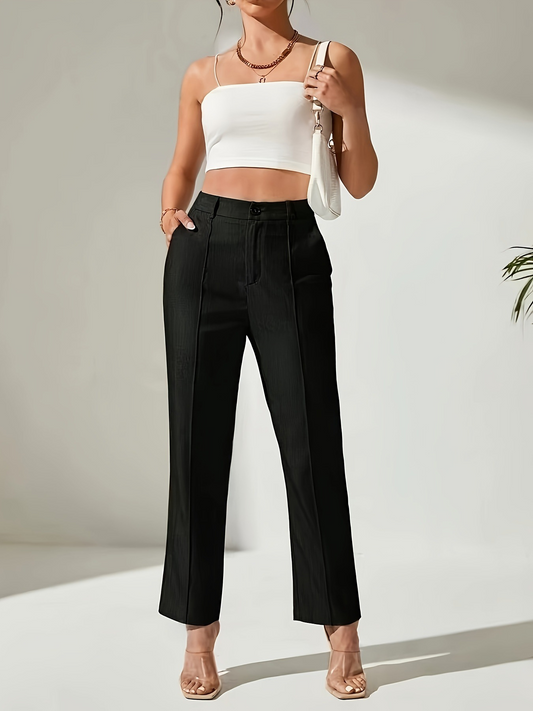 Hoge taille flared broek voor dames – Emma