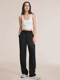 Oversized wijde broek met elastische taille – Olivia