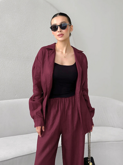 Oversized Twee-Delige Broekenset voor Dames – Sophie