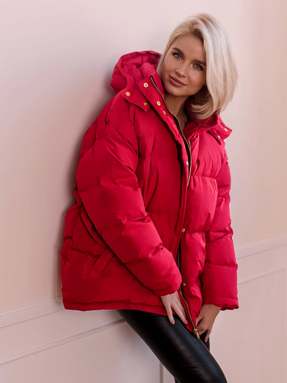 Dames Korte Pufferjas met Ceintuur – Sophie