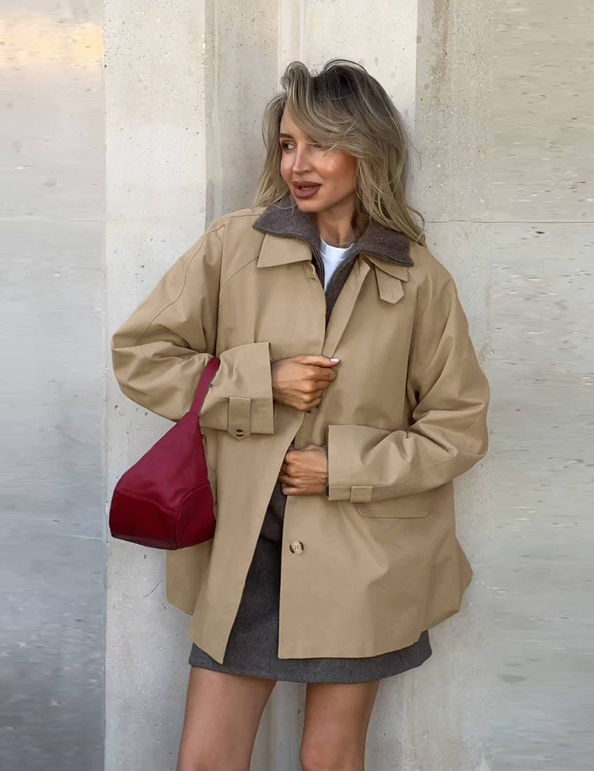 Korte trenchcoat windjack voor dames – Esmée