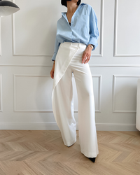 Hoge Taille Wijde Pijpen Broek Dames – Sophie