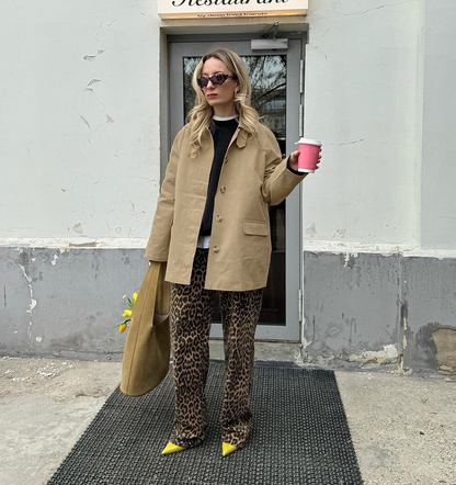 Korte trenchcoat windjack voor dames – Esmée