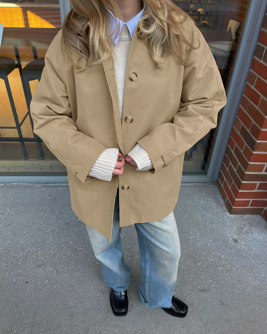 Korte trenchcoat windjack voor dames – Esmée