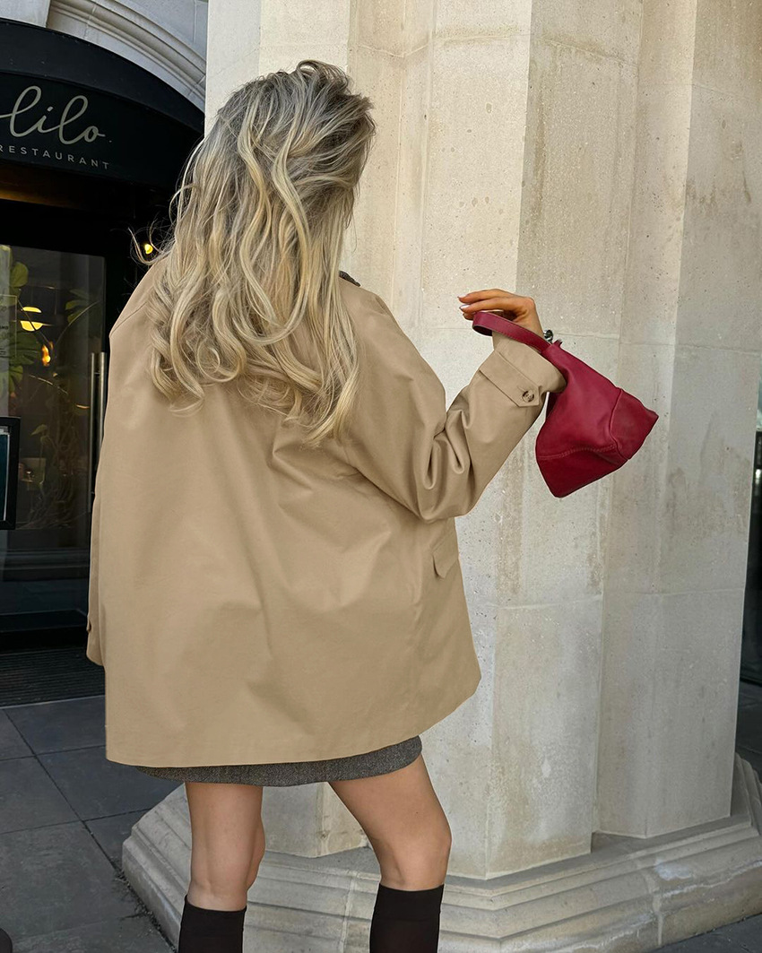 Korte trenchcoat windjack voor dames – Esmée