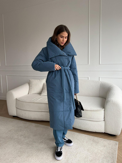 Winddichte Lange Dames Puffer Parka voor Winter – Sara