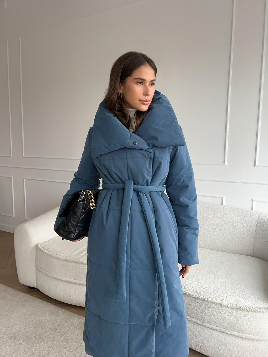 Winddichte Lange Dames Puffer Parka voor Winter – Sara