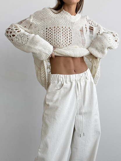 Hoge taille rechte broek voor dames – Sophie