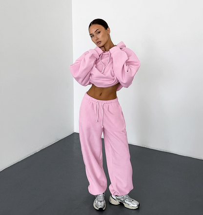 Oversized Lounge Jogger Set met Zakken voor Dames – Sophie