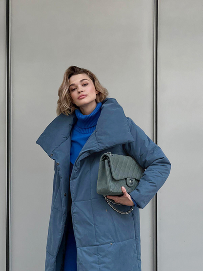 Winddichte Lange Dames Puffer Parka voor Winter – Sara