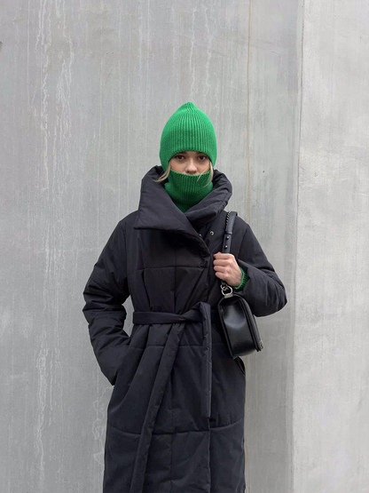 Winddichte Lange Dames Puffer Parka voor Winter – Sara