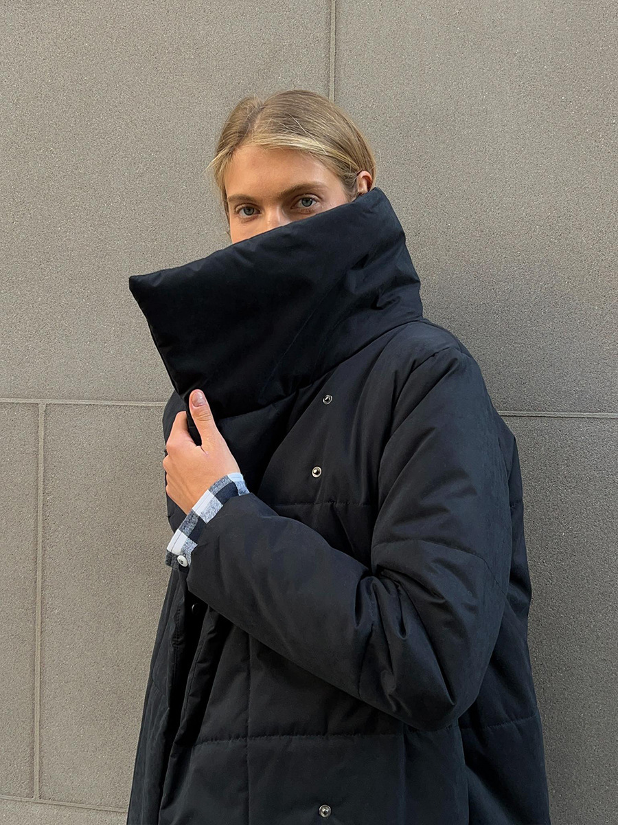 Winddichte Lange Dames Puffer Parka voor Winter – Sara