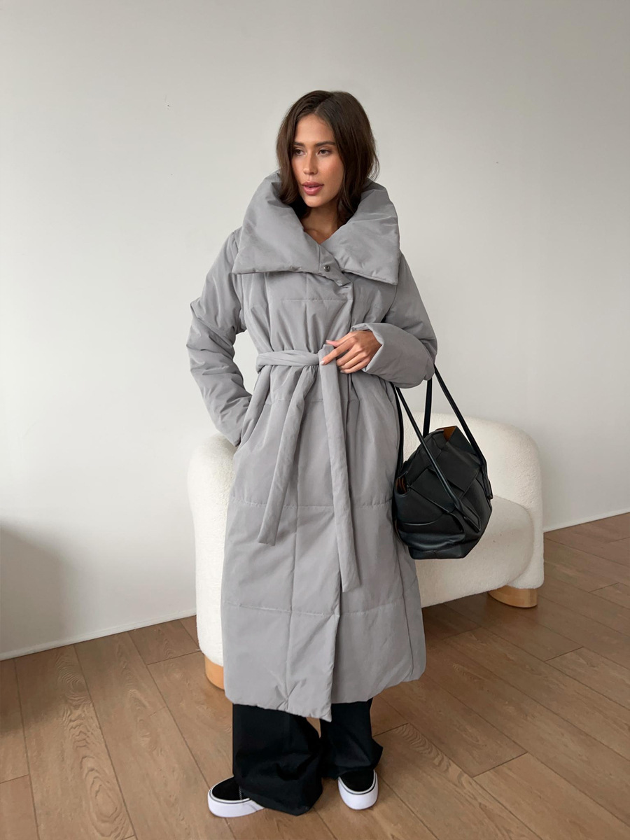 Winddichte Lange Dames Puffer Parka voor Winter – Sara