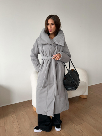 Winddichte Lange Dames Puffer Parka voor Winter – Sara